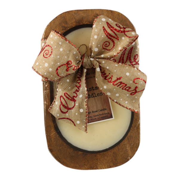 Bourbon & Butterscotch Scented Dough Bowl Candle