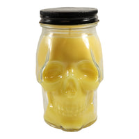 Sugared Lemon Scented Skull Candle