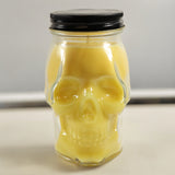 Sugared Lemon Scented Skull Candle