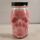 Doctor Pepper Scented Skull Candle