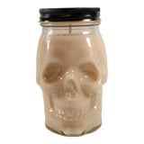 Mahogany Teakwood Scented Skull Candle