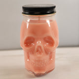 Pumpkin Caramel Crunch Scented Skull Candle