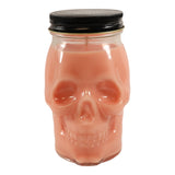 Pumpkin Caramel Crunch Scented Skull Candle