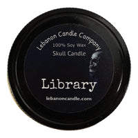 Library Scented Skull Candle