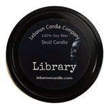 Library Scented Skull Candle