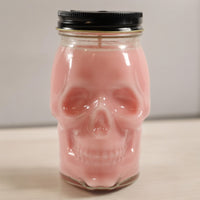 Strawberry Cheesecake Scented Skull Candle