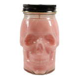 Strawberry Cheesecake Scented Skull Candle