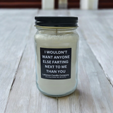 Funny Farting Valentines Candle