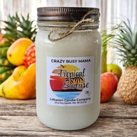 Crazy Busy Mama Exclusive Tropical Sunrise Candle