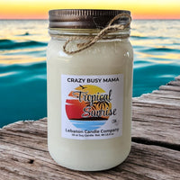 Crazy Busy Mama Exclusive Tropical Sunrise Candle