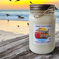 Crazy Busy Mama Exclusive Tropical Sunrise Candle