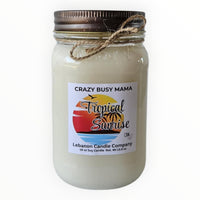 Crazy Busy Mama Exclusive Tropical Sunrise Candle