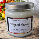 Crazy Busy Mama Exclusive Tropical Sunrise Double Wick Candle