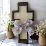 Crazy Busy Mama Exclusive Tropical Sunrise Scented Wooden Cross Dough Bowl Candle