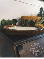 Bourbon & Butterscotch Scented Dough Bowl Candle