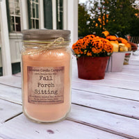 Fall Porch Sitting Candle