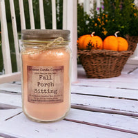 Fall Porch Sitting Candle