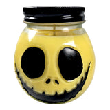 XL Yellow Jack Skull Hand Painted Candle