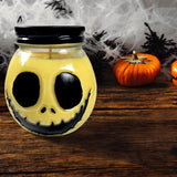 XL Yellow Jack Skull Hand Painted Candle