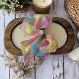 Easter Wooden Dough Bowl Candle