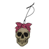 Pink Bow Skull Medium Freshie