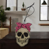 Pink Bow Skull Medium Freshie