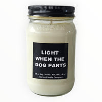 Funny Light When The Dog Farts Candle