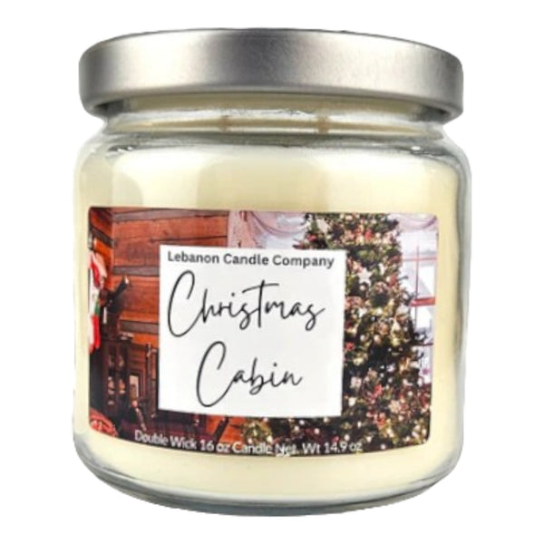 Christmas Cabin Double Wick Candle