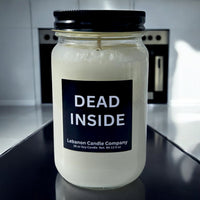 Funny Dead Inside Valentines Candle