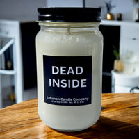 Funny Dead Inside Valentines Candle