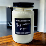 Funny Feelings For You Valentines Candle