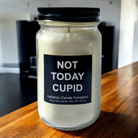 Funny Not Today Cupid Valentines Candle