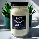 Funny Not Today Cupid Valentines Candle