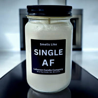 Funny Single AF Valentines Candle