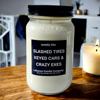 Funny Crazy Exes Valentines Candle