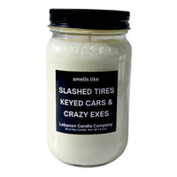 Funny Crazy Exes Valentines Candle