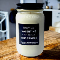 Funny Only My Valentine Candle