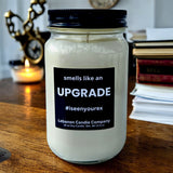 Funny Smells Like An Upgrade Valentines Candle