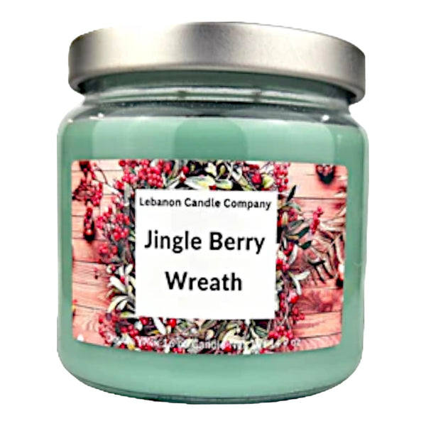 Jingle Berry Wreath Double Wick Candle