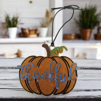 Thankful Blue Pumpkin Medium Freshie