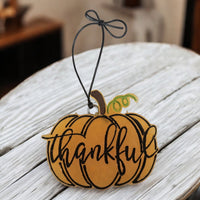 Thankful Black Pumpkin Medium Freshie