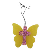 Yellow Sparkles Butterfly XL Freshie